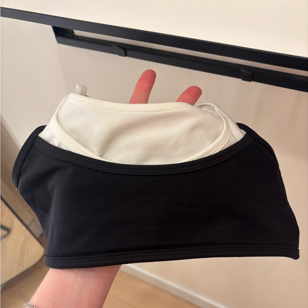 SET Active FormCloud White and Black Bra Small - Picture 3 of 3